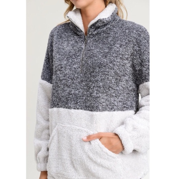 🔥Drew Outdoorsy Two Tone Zipper Pullover, S-XXL - Picture 3 of 8